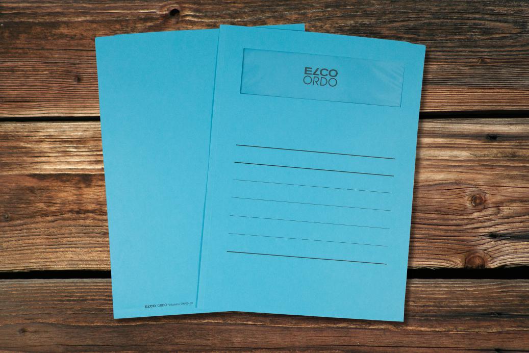 Ordnungsmappen mit Sichtfenster 231x313 mm Intensivblau 120 g/qm